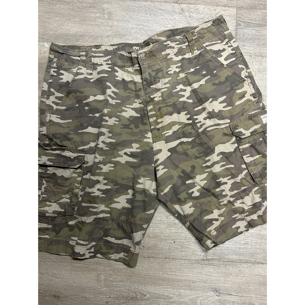 Wrangler Camo Cargo Shorts‎ - Men's 42 Y2K Skate Ripstop Gorpcore Military